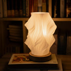 Contemporary Wave Accent Lamp - Adjustable Glow