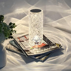 Elegant Crystal LED Lamp - 16 Colors with Remote Control