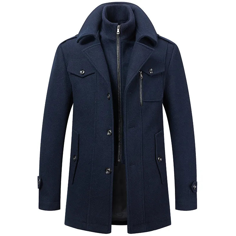 Bruno™ | Stylish Winter Coat with Zipper & Button Closure