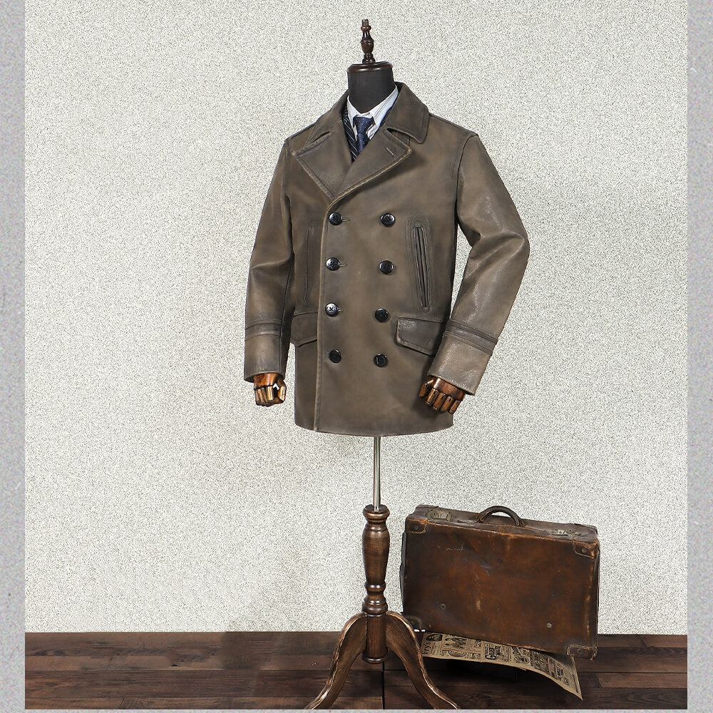 Men's Leather Jacket - Chocolate