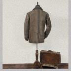 Men's Leather Jacket - Chocolate