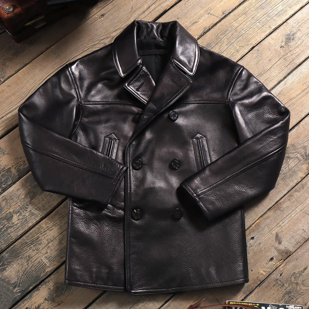 Men's Leather Jacket - Black