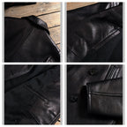 Men's Leather Jacket - Black