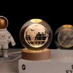 Cosmic Crystal Ball Lamp - Magical LED Home Decor - Space Wanderer