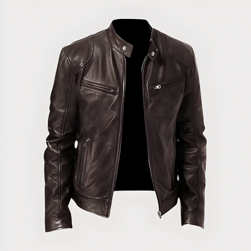 Joren™ | Klassieke Bikerjas met Ritssluiting