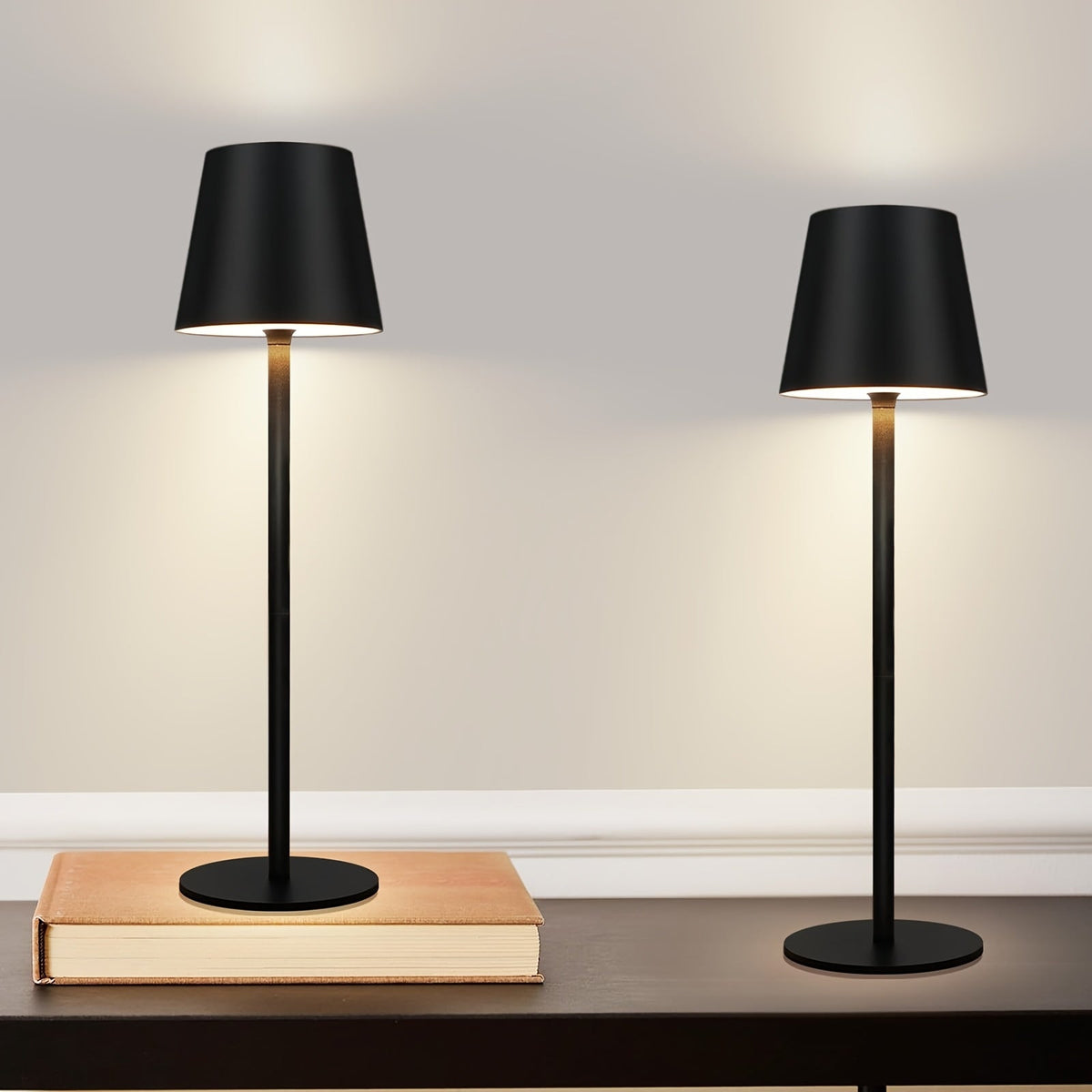 Portable Rechargeable LED Touch Lamp for Tables - White