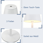 Portable Rechargeable LED Touch Lamp for Tables