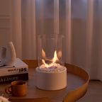 Everlasting Flame Oil Lamp - Glass Cylinder with Classic Glow