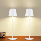 Portable Rechargeable LED Touch Lamp for Tables - Black