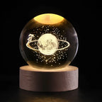 Cosmic Crystal Ball Lamp - Magical LED Home Decor