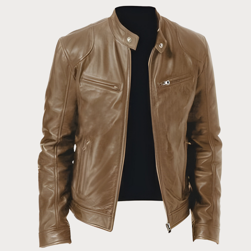 Joren™ | Klassieke Bikerjas met Ritssluiting