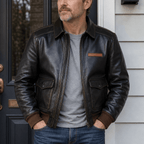 Men's Leather Jacket - Teacore