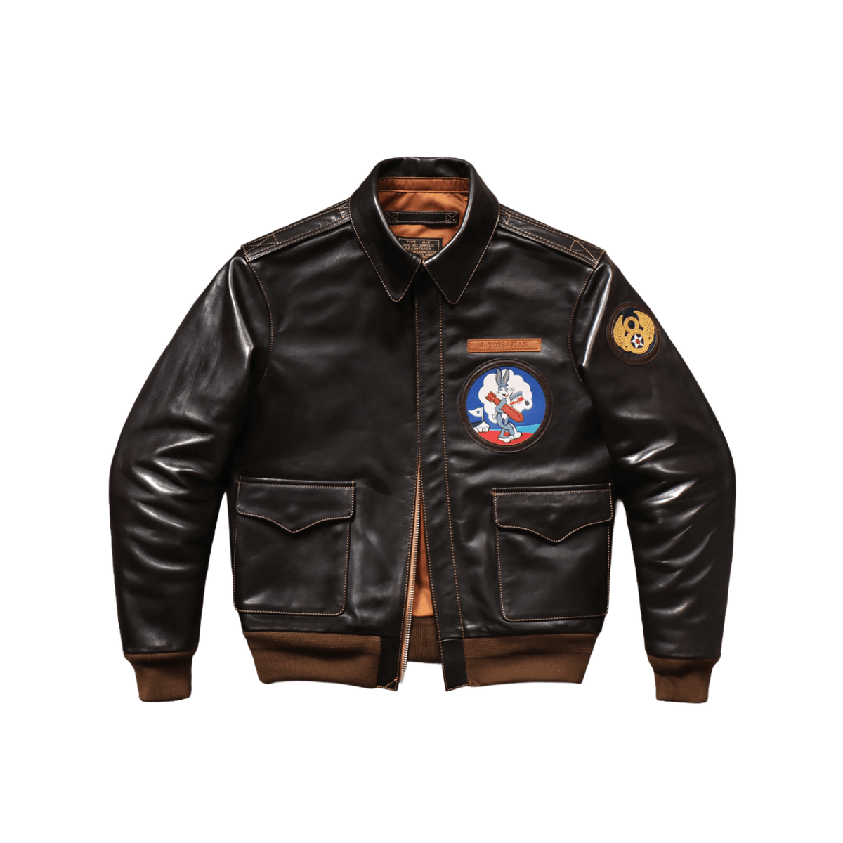 Men's A-2 Bomber Jacket, Horsehide - Coffee