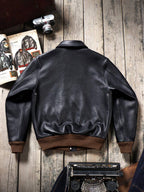 Men's Leather Jacket - Black