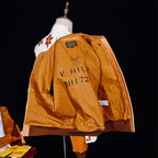 Men's Leather Jacket - Tan Horsehide