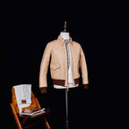 Men's Leather Jacket - Tan Horsehide
