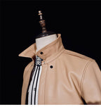 Men's Leather Jacket - Natural Cowhide
