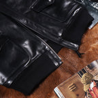 Men's Leather Jacket - Black