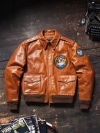 Men's Leather Jacket - M