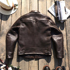 Men's Leather Jacket - L