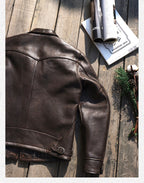 Men's Leather Jacket - XXL