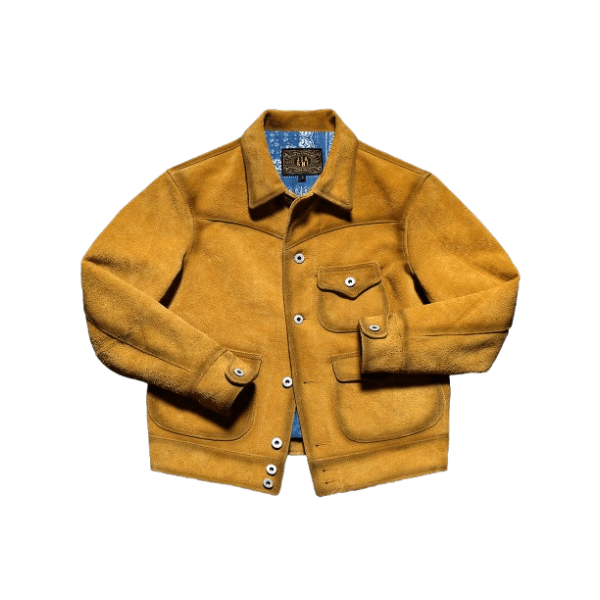 Men's Suede Western Leather Jacket - S