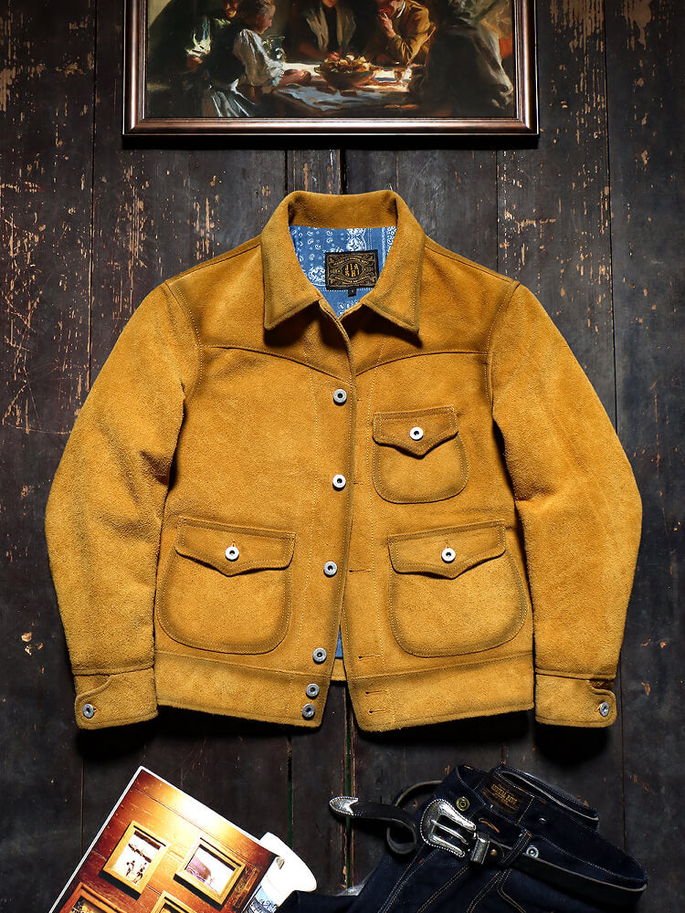 Men's Leather Jacket - M