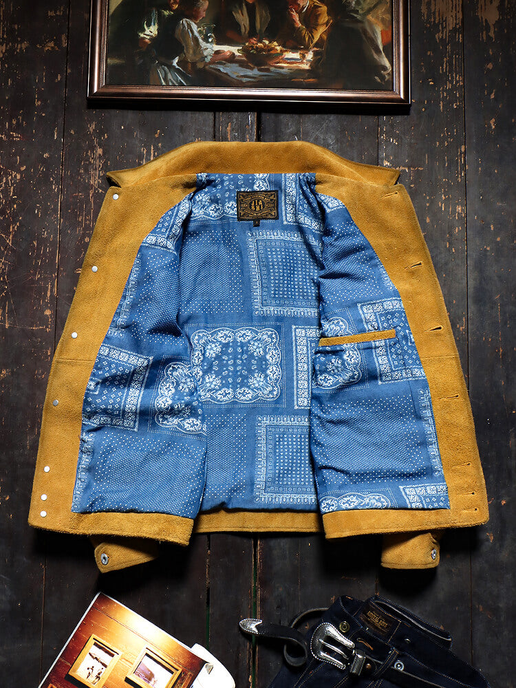 Men's Leather Jacket - L
