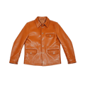 Men's Brakeman Leather Jacket, Amber - Amber