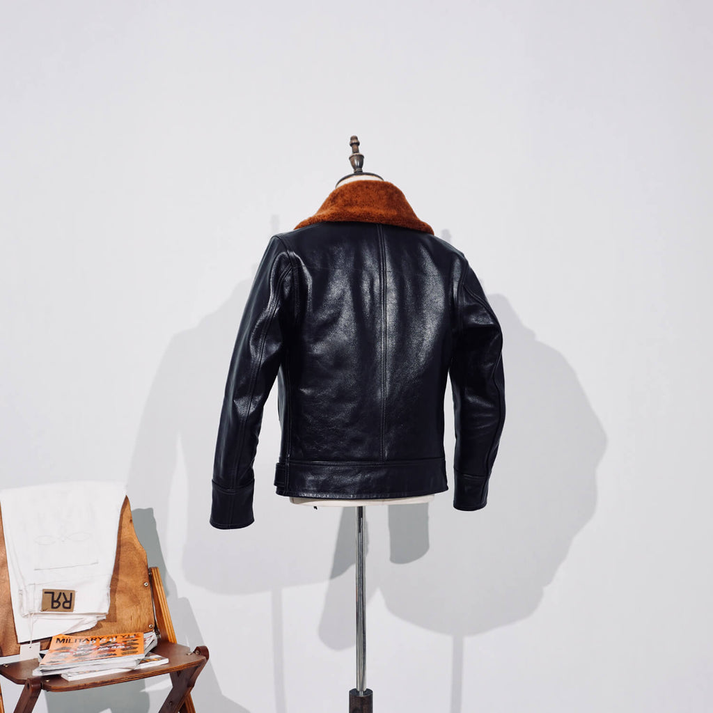 Men's Leather Jacket - Black
