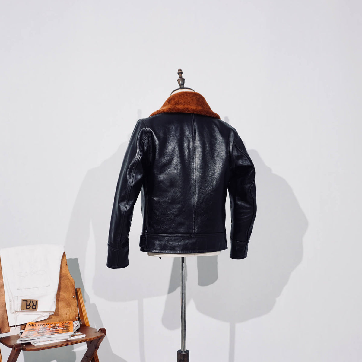 Men's Leather Jacket - Black