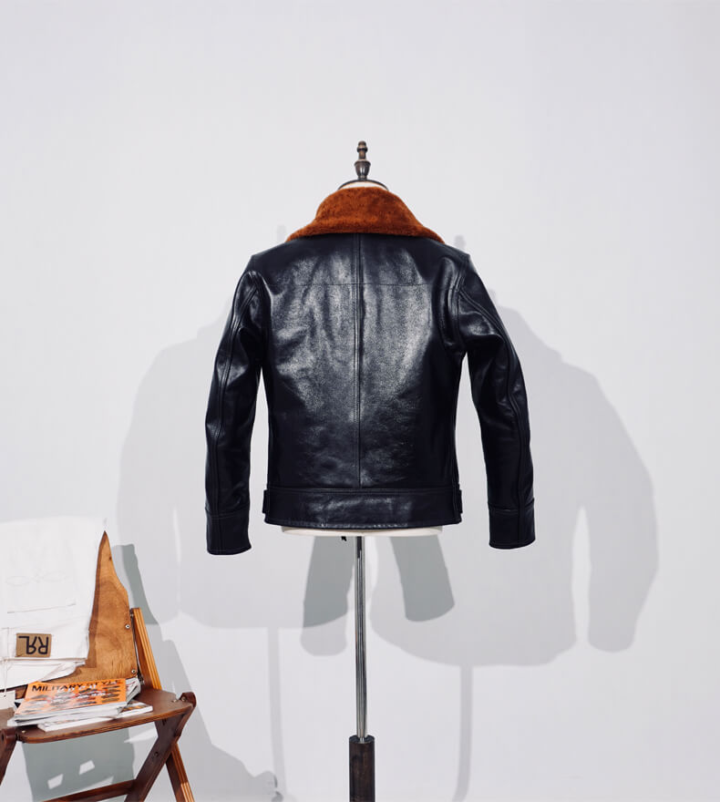 Men's Leather Jacket - Black