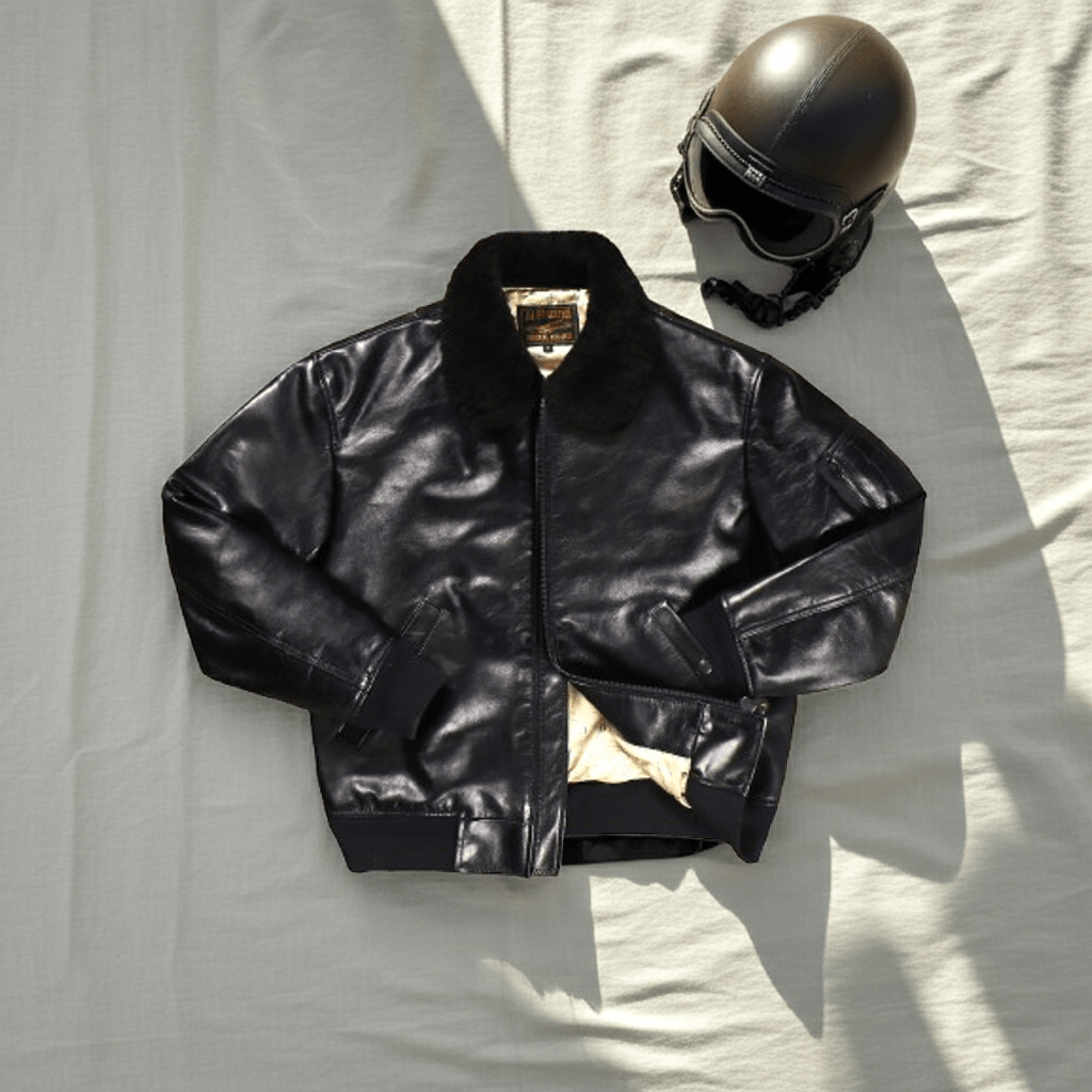 Men's Leather Jacket - Black