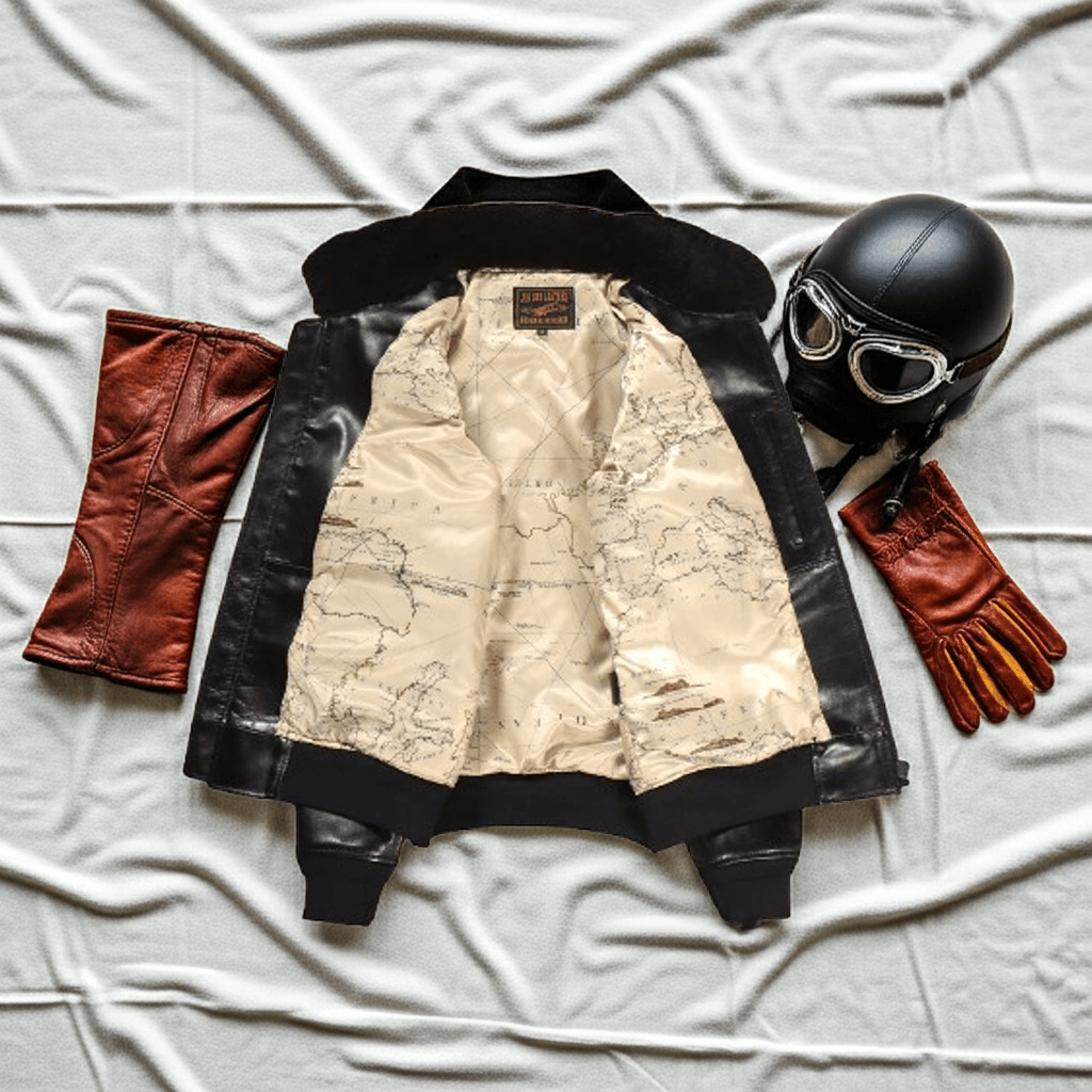 Men's Leather Jacket - Black