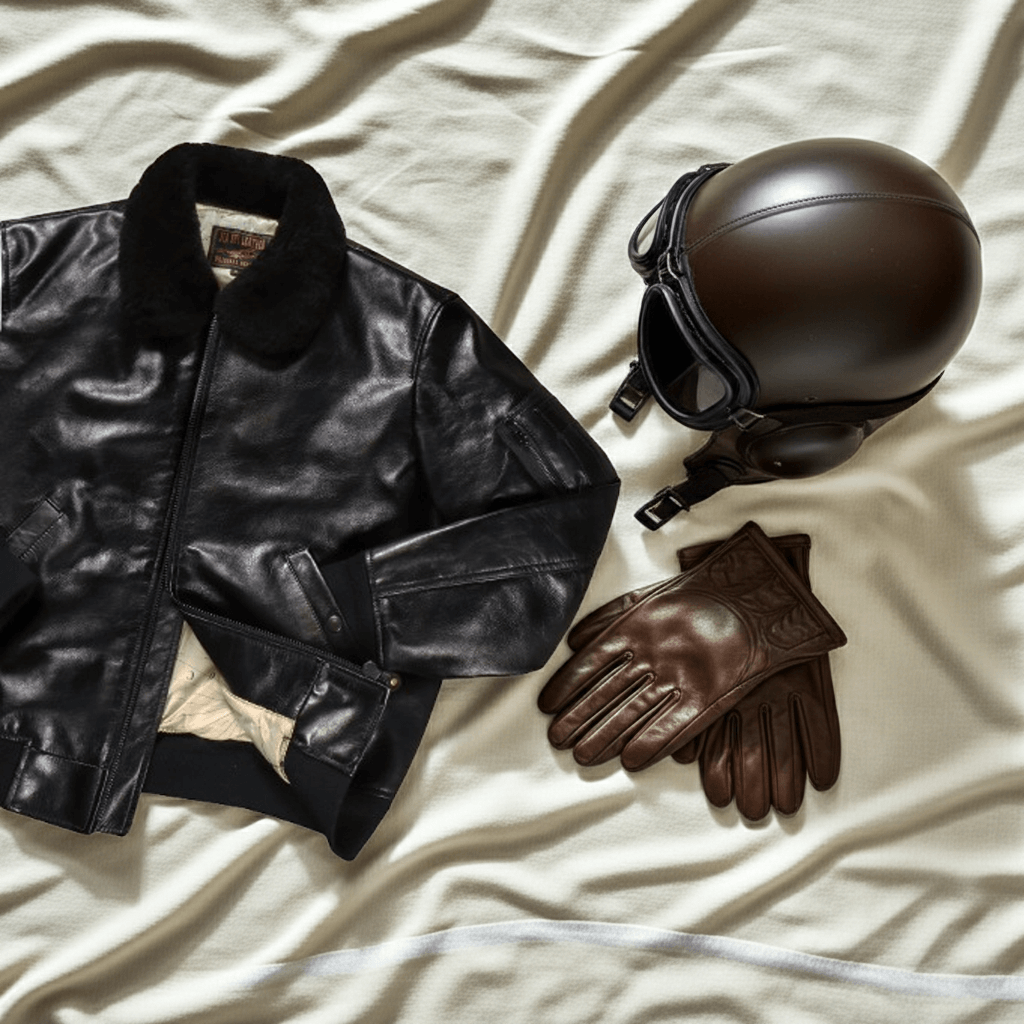 Men's Leather Jacket - Black