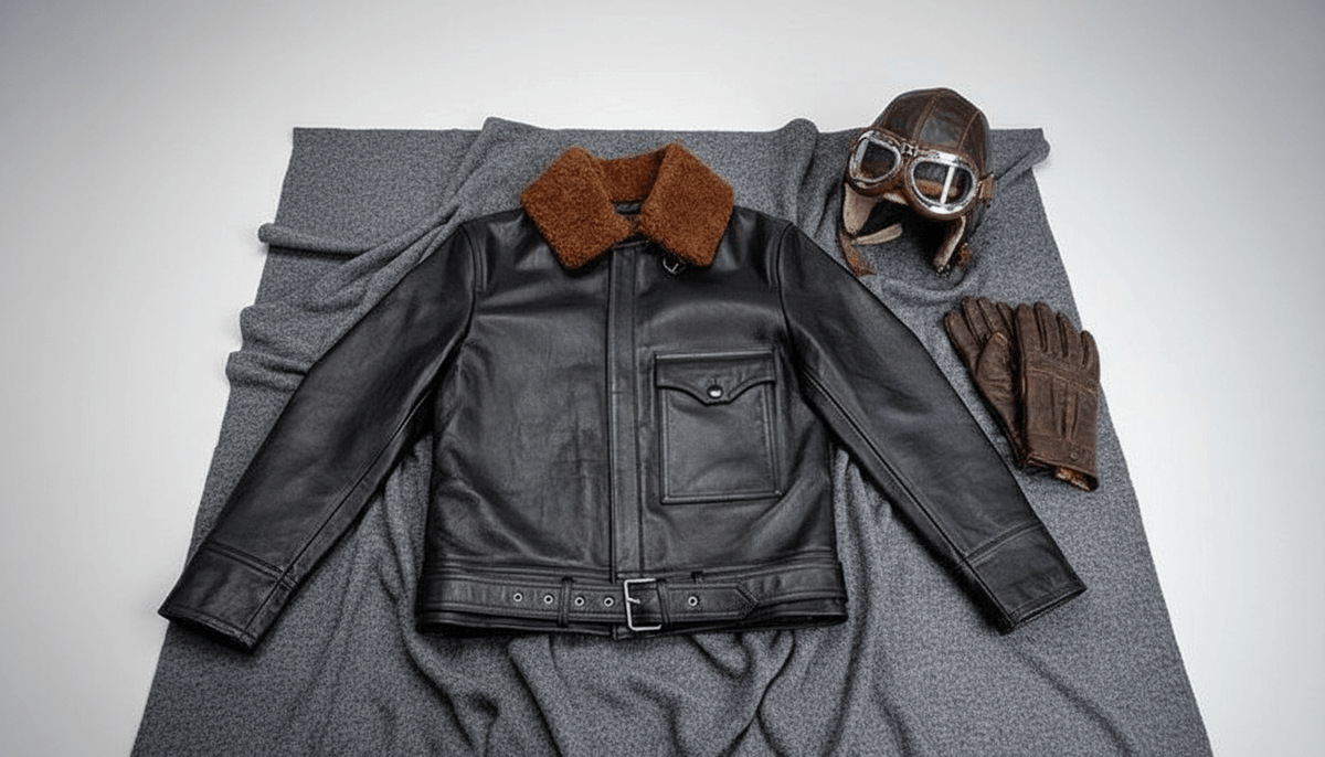 Men's Leather Jacket - Black
