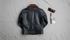 Men's Leather Jacket - Black