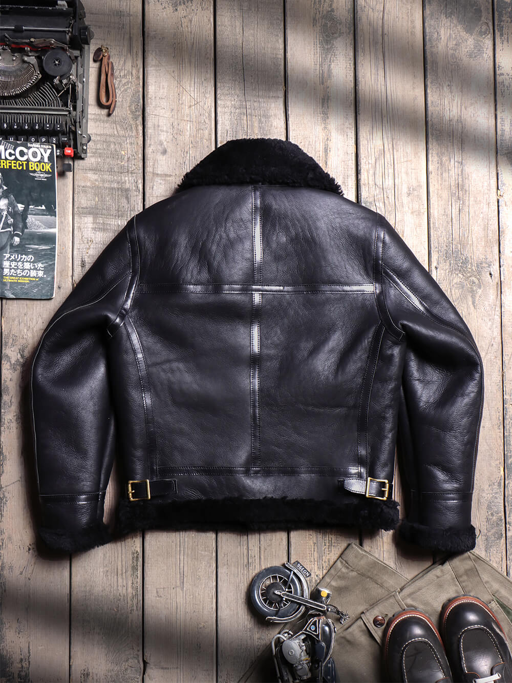 Men's Leather Jacket - Brown