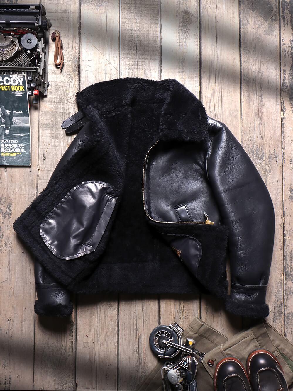 Men's Leather Jacket - Brown