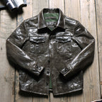 Men's Leather Jacket - M