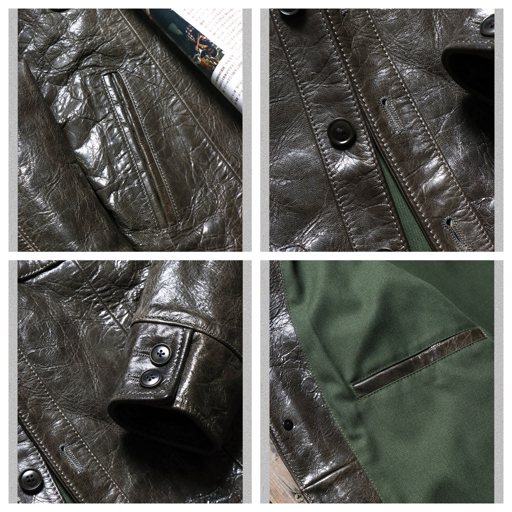 Men's Leather Jacket - XL
