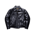 Men's Sports Jacket, Grain Cowhide - Black