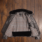 Men's Leather Jacket - Black