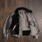 Men's Leather Jacket - Black