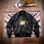 Men's Leather Jacket - Black