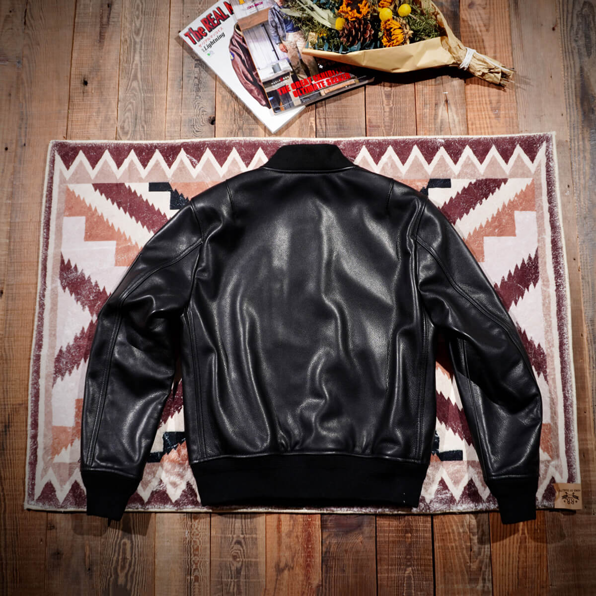 Men's Leather Jacket - Black