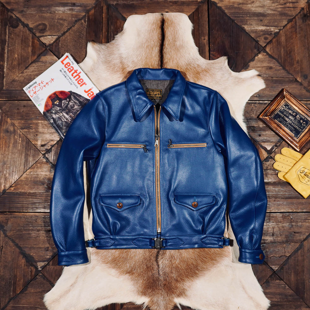 Men's Leather Jacket - Red Brown/Cowhide