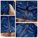 Men's Leather Jacket - Red Brown/Cowhide
