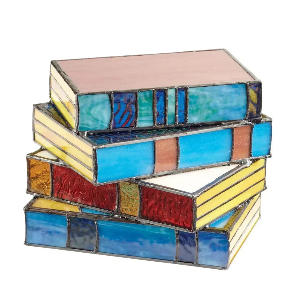 Stacked Book LED Table Lamp - Soft Decorative Light