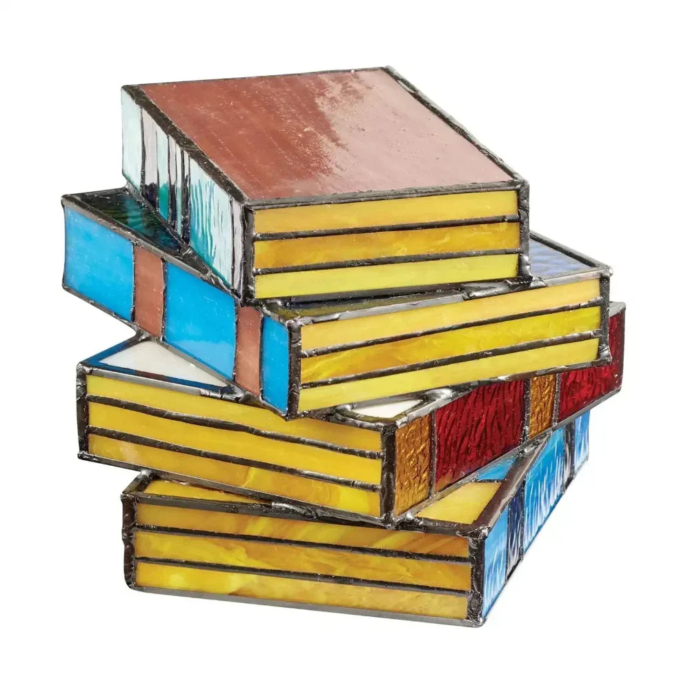 Stacked Book LED Table Lamp - Soft Decorative Light